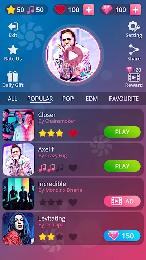 Magic EDM Piano Dream Tiles | Permainan | XWorld