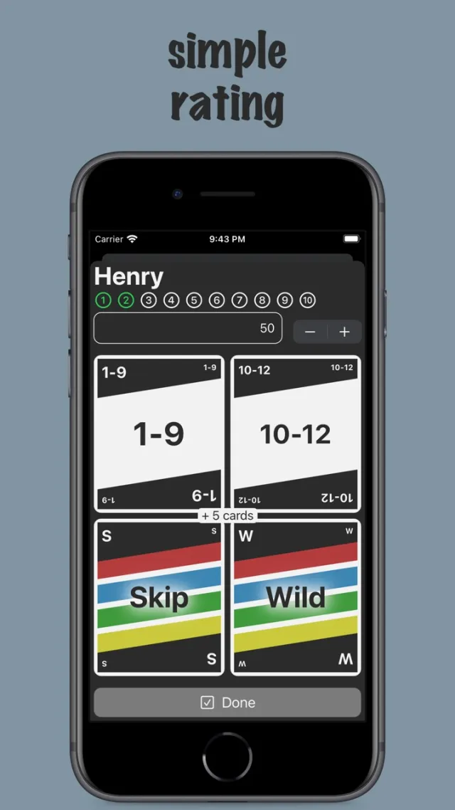 Phase 10 Scoring | 游戏 | XWorld
