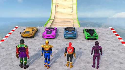 Superhero Car Stunt Mega Ramps | 游戏 | XWorld