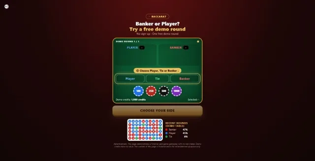 iGaming | Playable -BACCARAT | Permainan | XWorld