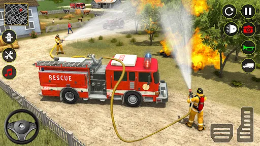 Fire Truck Rescue Sim Games 3d | Permainan | XWorld