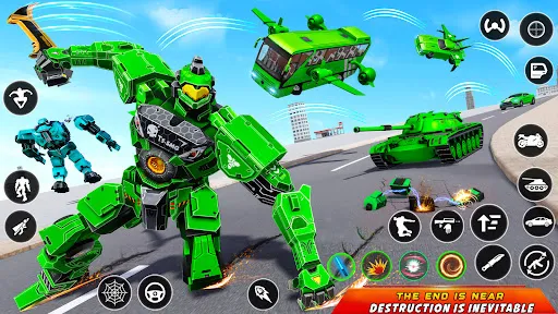 Ônibus do Exército Robô 3d | Jogos | XWorld