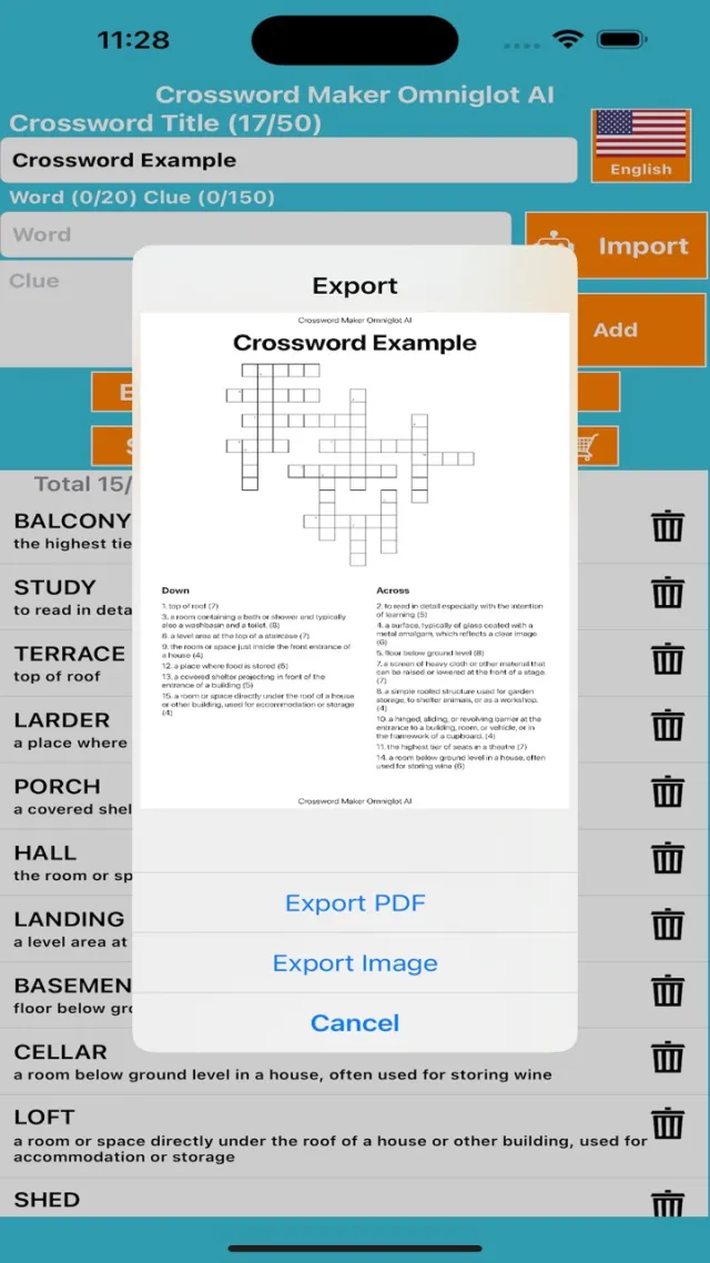 Crossword Maker Omniglot | Games | XWorld