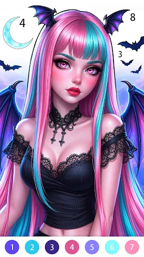 Cute Dark：Color by Number | Игры | XWorld