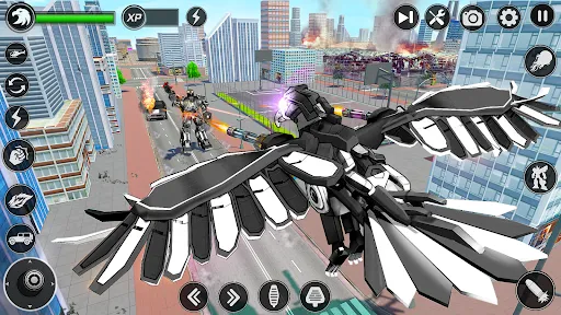 Flying Hawk Robot Car Games | 游戏 | XWorld