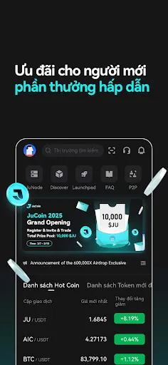 JuCoin:Mua BTC&Crypto An Toàn | Permainan | XWorld