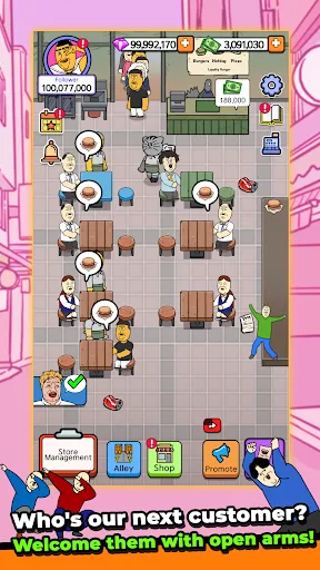 Alley Restaurant Tycoon | Permainan | XWorld