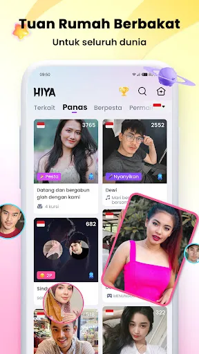 Hiya - Obrolan Suara Grup | Permainan | XWorld