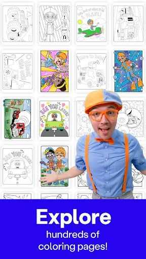 Coloring with Blippi & Friends | Games | XWorld Coloring with Blippi & Friends | Games | XWorld