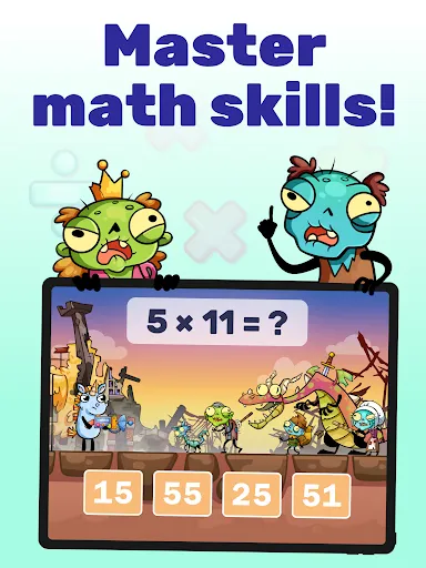 Math games: Zombie Invasion | เกม | XWorld