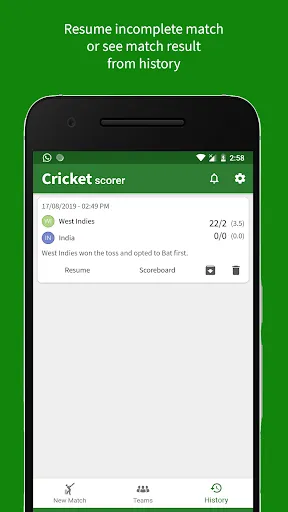 Cricket Scorer | Permainan | XWorld