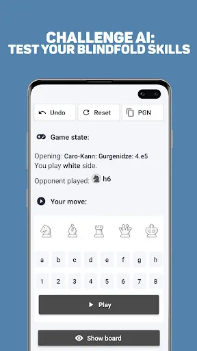 Blindfold Chess Trainer | Permainan | XWorld