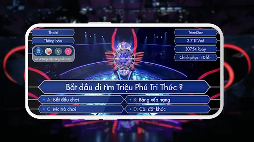 Triệu Phú Tri Thức | เกม | XWorld