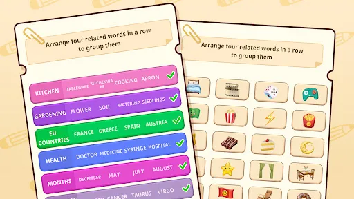Associated Word Sort: Connect | เกม | XWorld