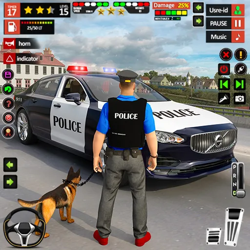 policía auto conduciendo juego | juego | XWorld