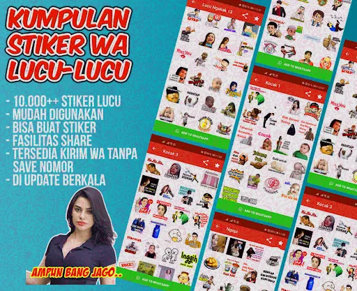 Koleksi Stickers WA777 | Games | XWorld