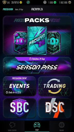 Pacwyn 26 Draft & Pack Opener | 游戏 | XWorld