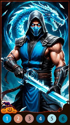 Dark Skeleton Color by number | Игры | XWorld