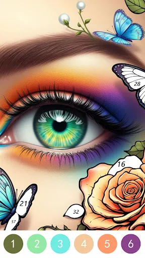 Makeup Color Paint By Number | Игры | XWorld