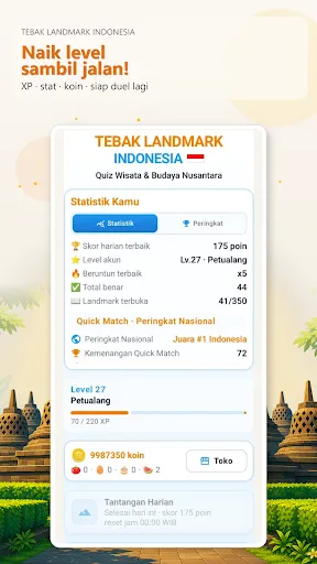 Tebak Landmark Indonesia | Permainan | XWorld