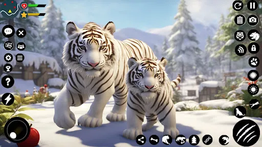 White Snow Tiger Family Sim 3D | Permainan | XWorld