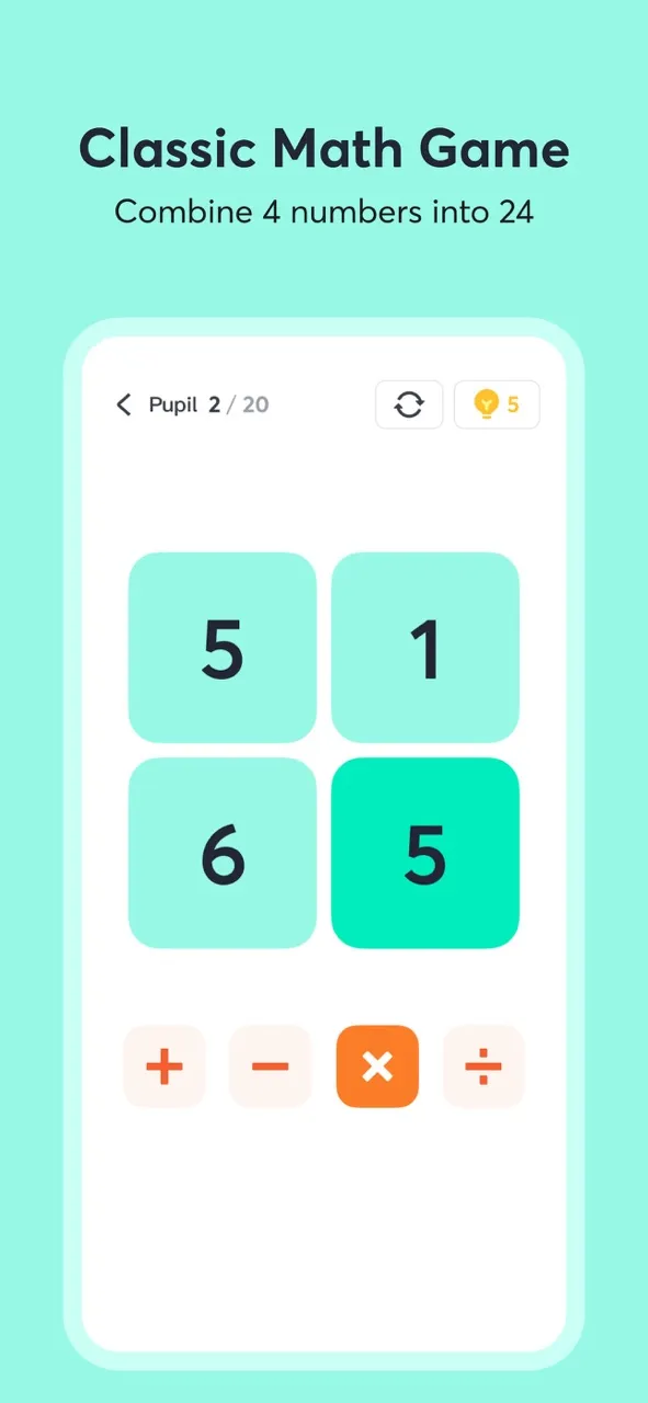 เกม 24 - Math 24 Mental Math | เกม | XWorld