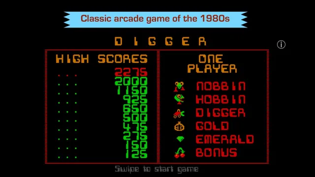 Digger - Classic retro arcade game | Permainan | XWorld