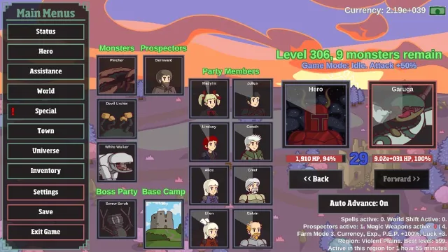 Monster Hunting: Grind Forever | Games | XWorld
