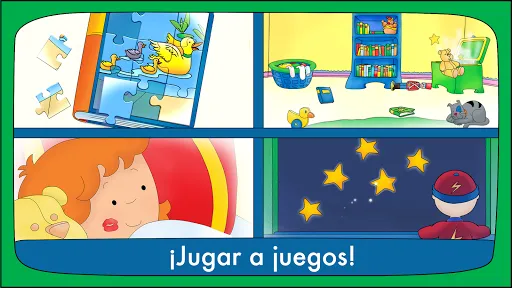 Buenas noches, Caillou | juego | XWorld