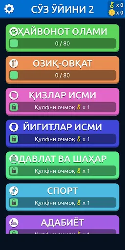 СЎЗ ЎЙИНИ 2 | Игры | XWorld