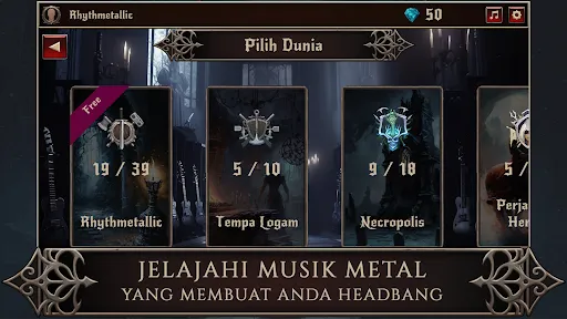 Rhythmetallic: Rock Gitar Tap | Permainan | XWorld