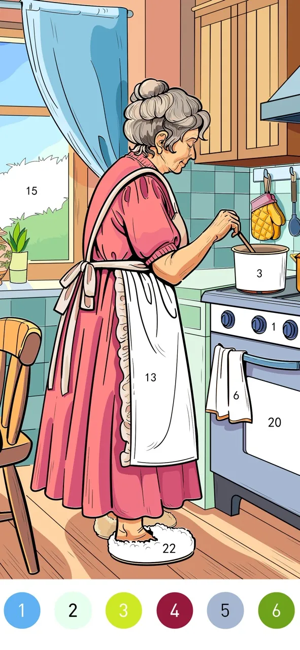 Granny Color By Number Game | Игры | XWorld