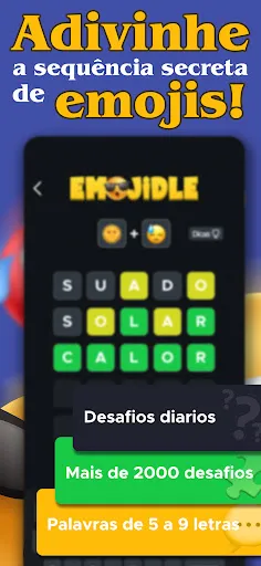 Desafio de palavras - Emojidle | Jogos | XWorld