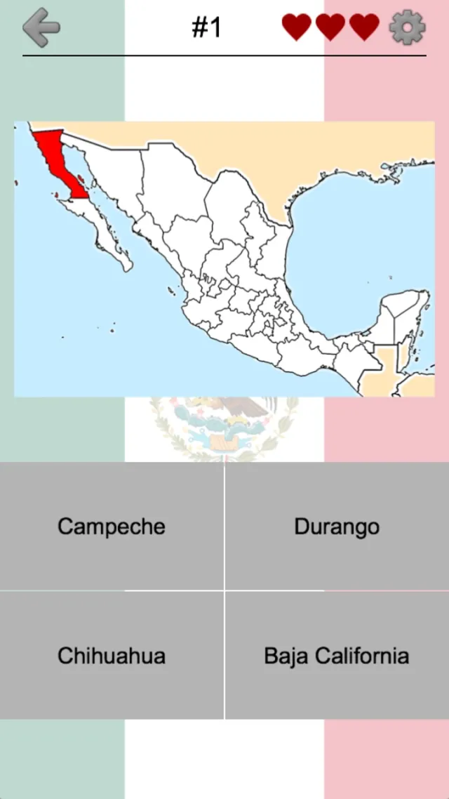 Mexican States - Mexico Quiz | Games | XWorld