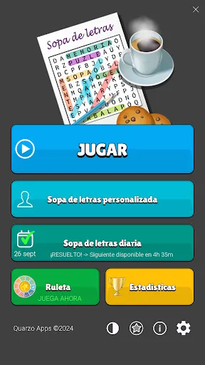 Sopa de letras - en Español | juego | XWorld