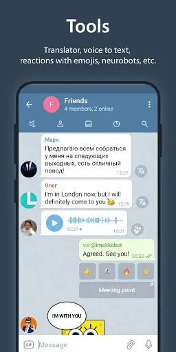 iMe: AI Messenger cho Telegram | 游戏 | XWorld