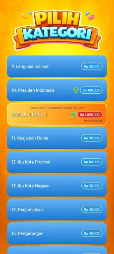 Kuis Trivia - Gagal Fokus | Permainan | XWorld