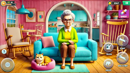 Angry Gran VS Naughty Cat Sim | Игры | XWorld