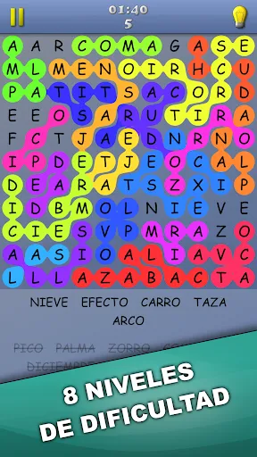 Busca palabras | juego | XWorld