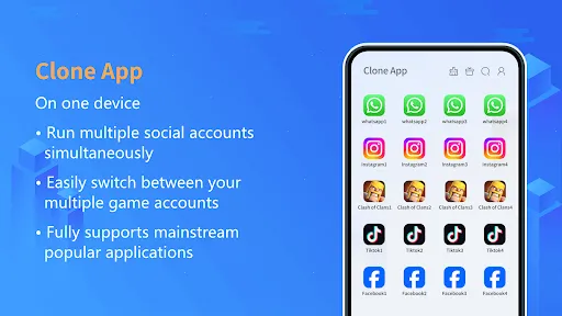 Clone App-Parallel Dual Space | Games | XWorld