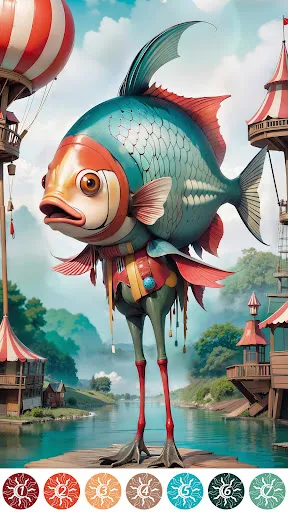 Surreal Color Paint By Number | Permainan | XWorld Surreal Color Paint By Number | Permainan | XWorld