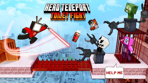 Hero Teleport: Toilet Fight | juego | XWorld