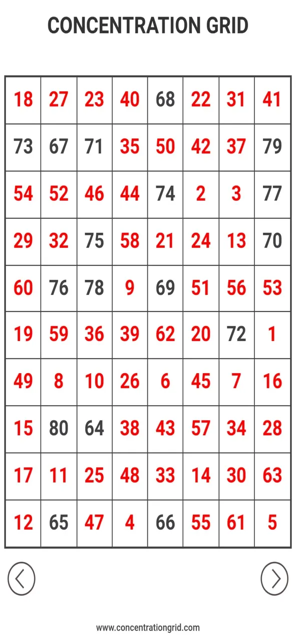 Concentration Grid | Permainan | XWorld