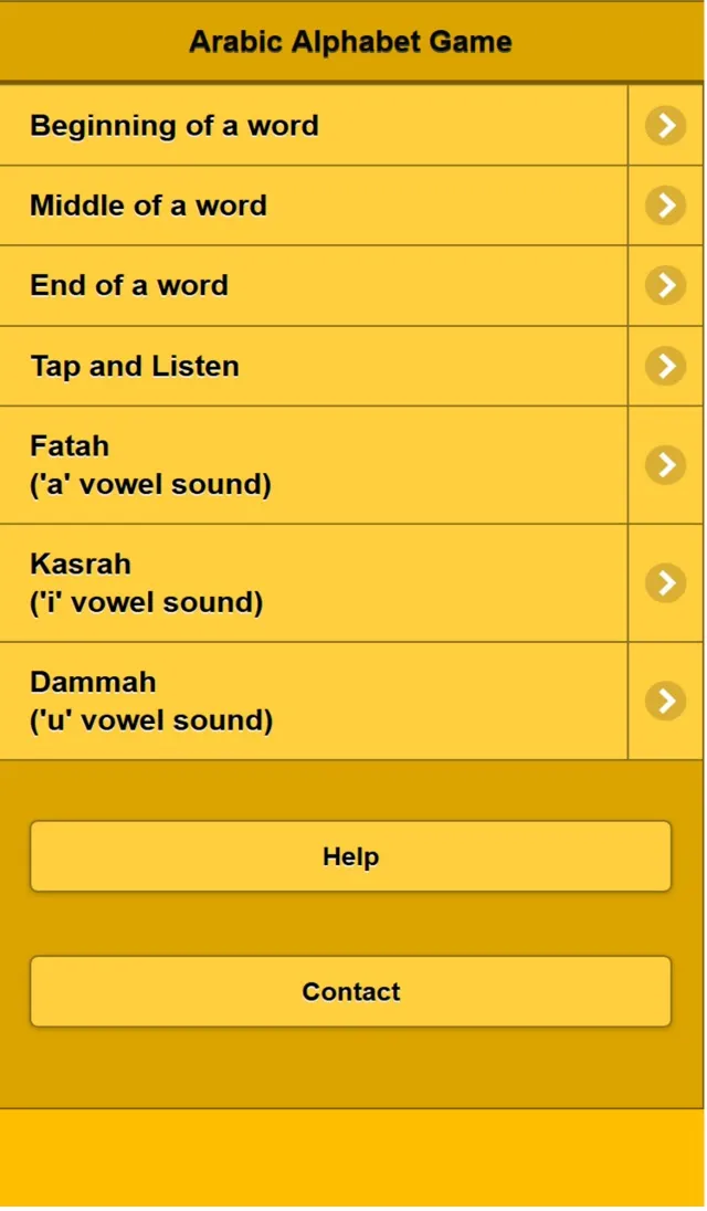 Arabic Alphabet Game | Games | XWorld