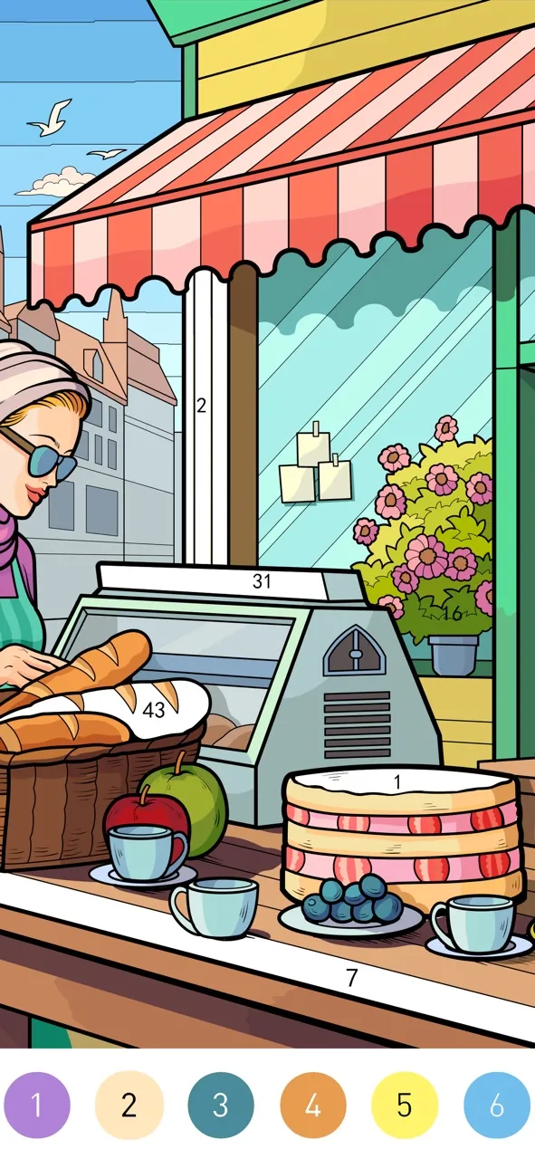 Granny Color By Number Game | Games | XWorld