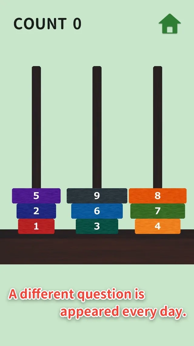 Tower of Hanoi - online puzzle | 游戏 | XWorld