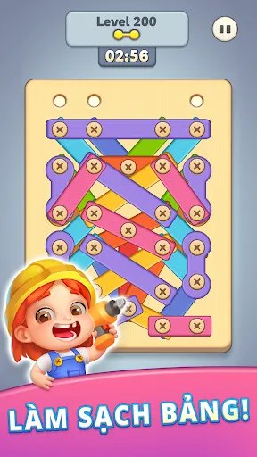 Thợ Mộc: Câu đố Vít | Games | XWorld