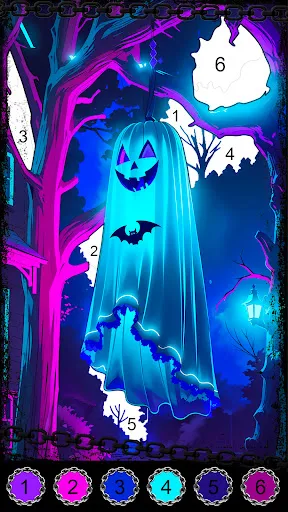 Dark, Horror Color by Number | Games | XWorld