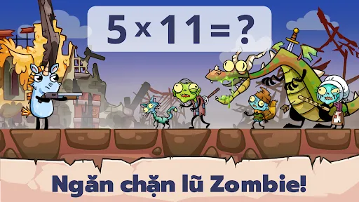 Math games: Zombie Invasion | Игры | XWorld