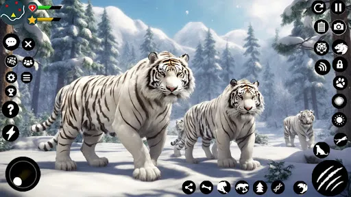 White Snow Tiger Family Sim 3D | Permainan | XWorld